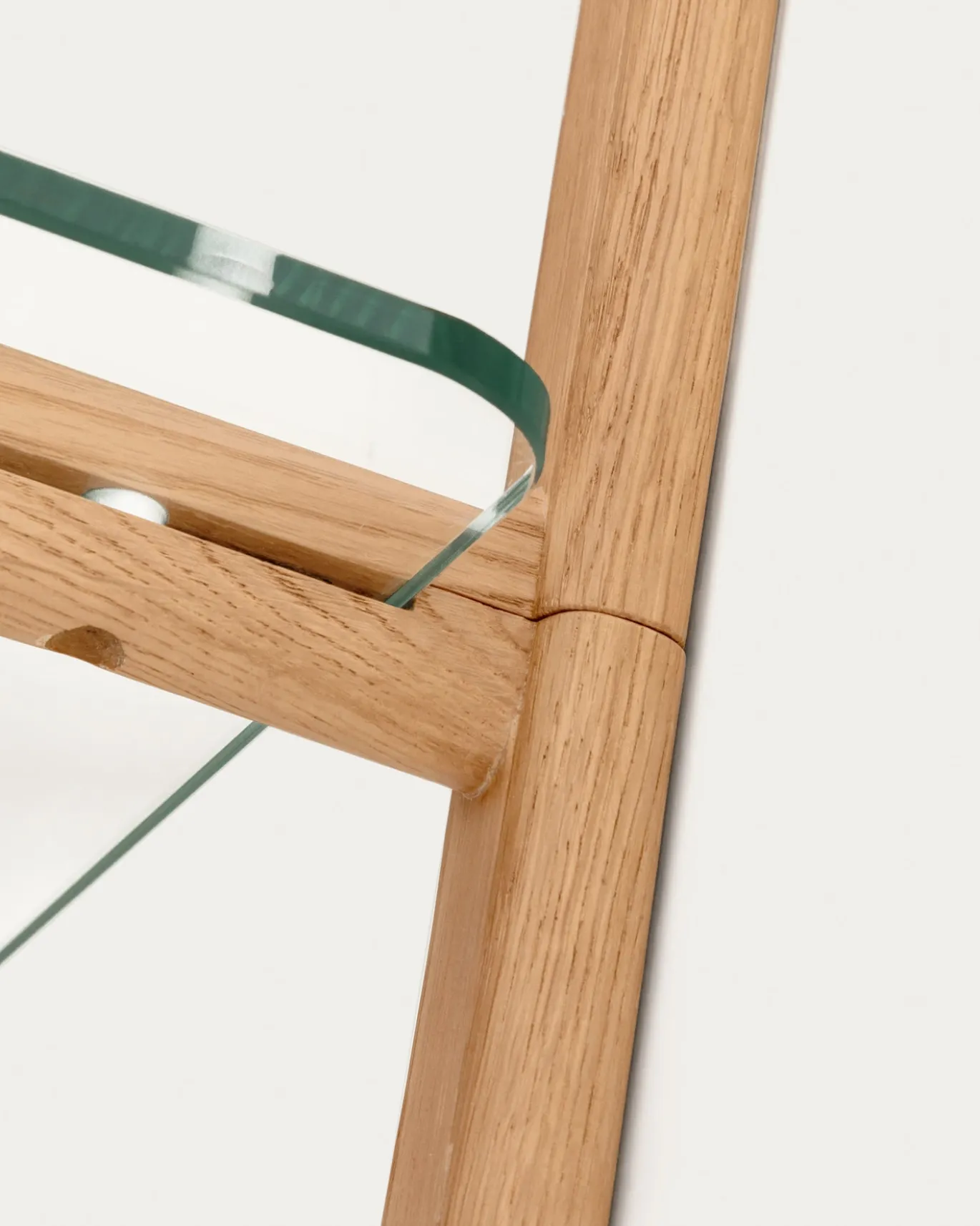 Kave Home Wandrek Sitra Modulair 6-glazen Planken Eikenhout 90cm