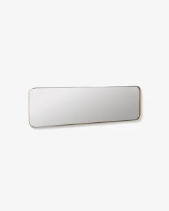 Kave Home Wandspiegel Marco Goudkleurig Metaal 30x100cm