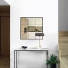 Kave Home Wandspiegel Ulrica Zwart Metaal 80x80cm