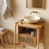 Kave Home Wastafel Delina Vrijstaand Wit Terrazzo Ø40cm