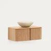 Kave Home Wastafelmeubel Salaya Essenfineer 90cm