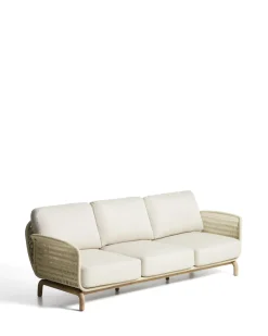 Kave Home 3-Zitsbank Alipa Acaciahout Beige 235cm