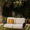 Kave Home 2-Zitsbank Alipa Acaciahout Grafiet/Beige 165cm
