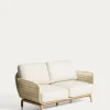 Kave Home 2-Zitsbank Alipa Acaciahout Beige 165cm