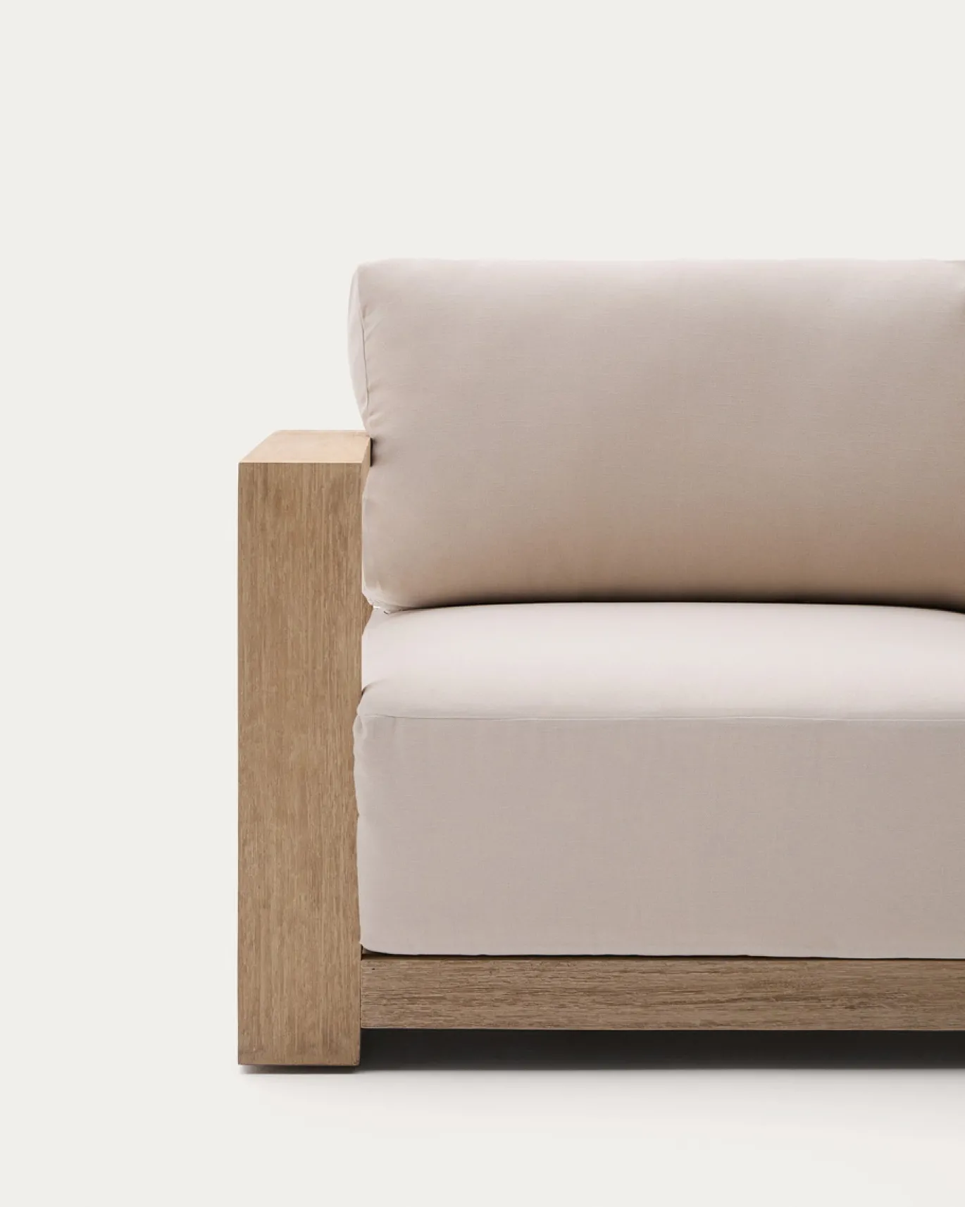 Kave Home 3-zitsbank Ambra Acaciahout 249cm