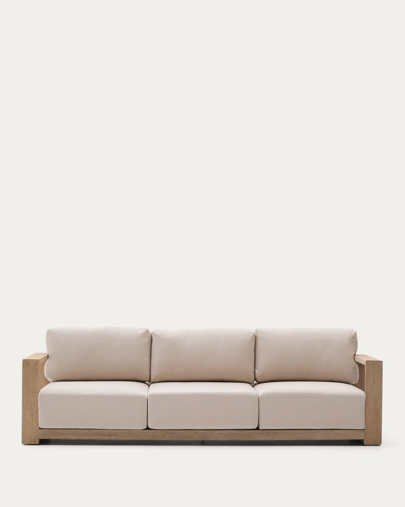 Kave Home 3-zitsbank Ambra Acaciahout 249cm
