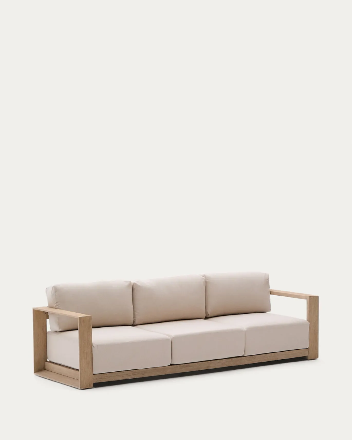 Kave Home 3-zitsbank Ambra Acaciahout 249cm