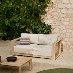 Kave Home 2-zitsbank Ambra Acaciahout 174cm