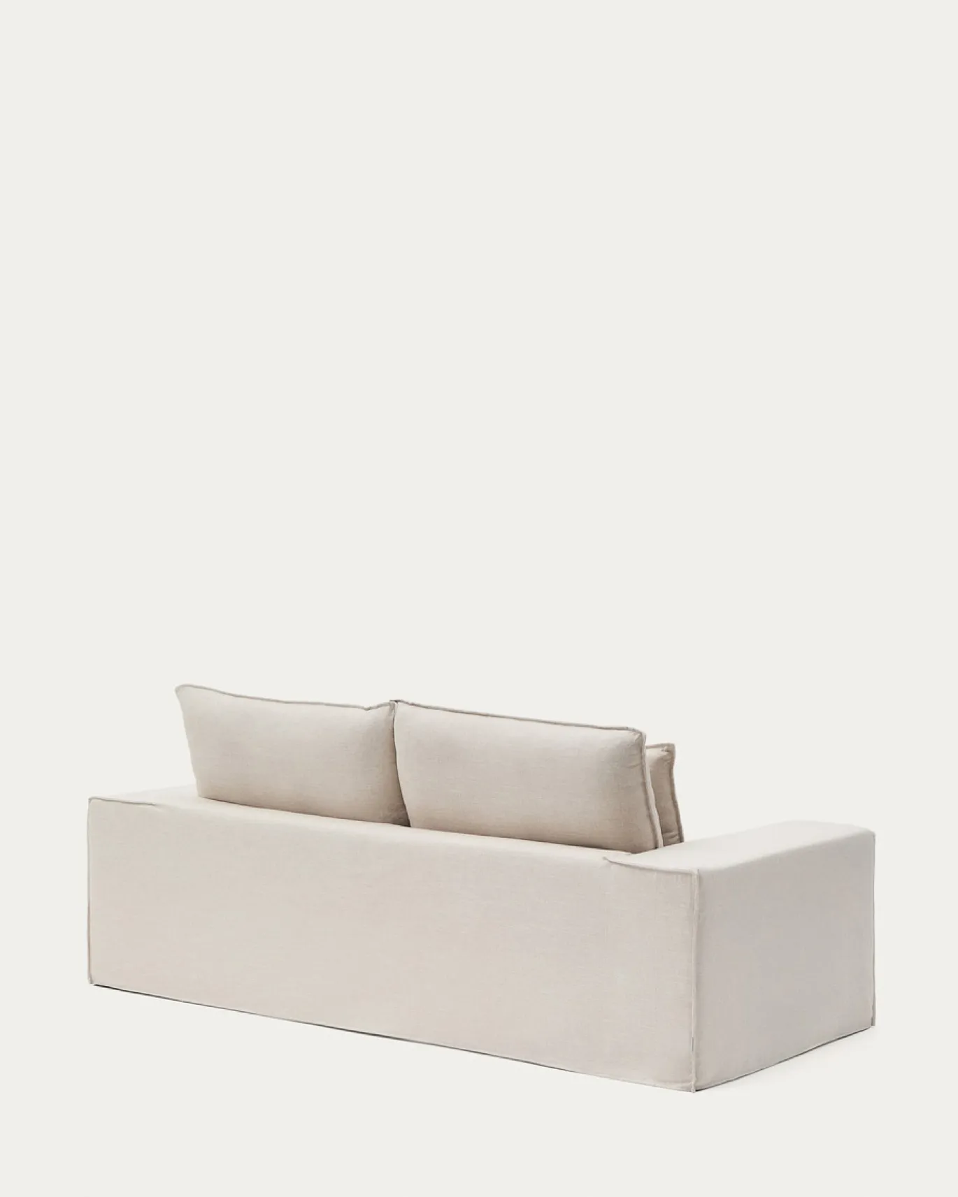 Kave Home 2-zitsbank Anarela Beige Linnen 240cm