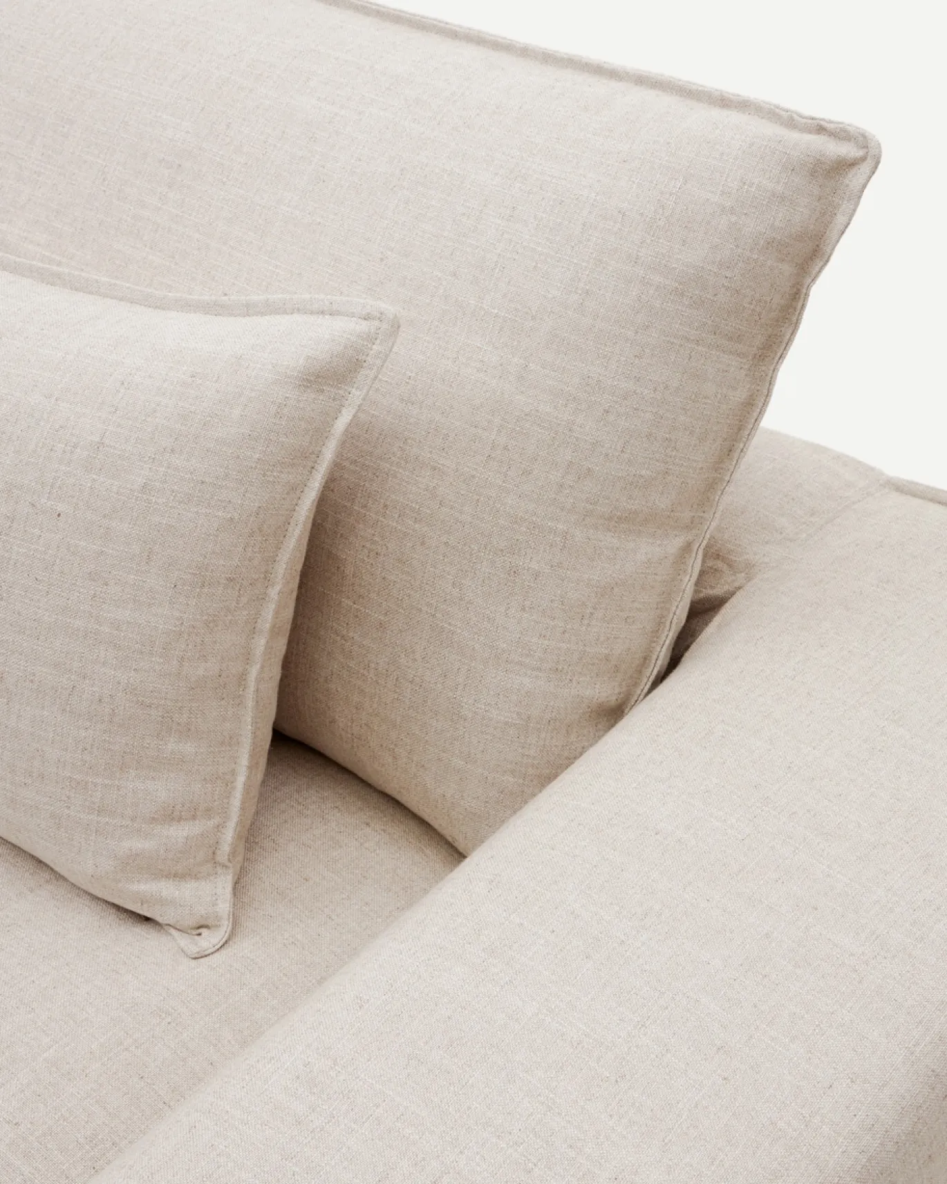 Kave Home 2-zitsbank Anarela Beige Linnen 240cm