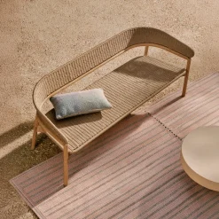 Kave Home 3-zitsbank Arinella Acaciahout Naturel 167cm