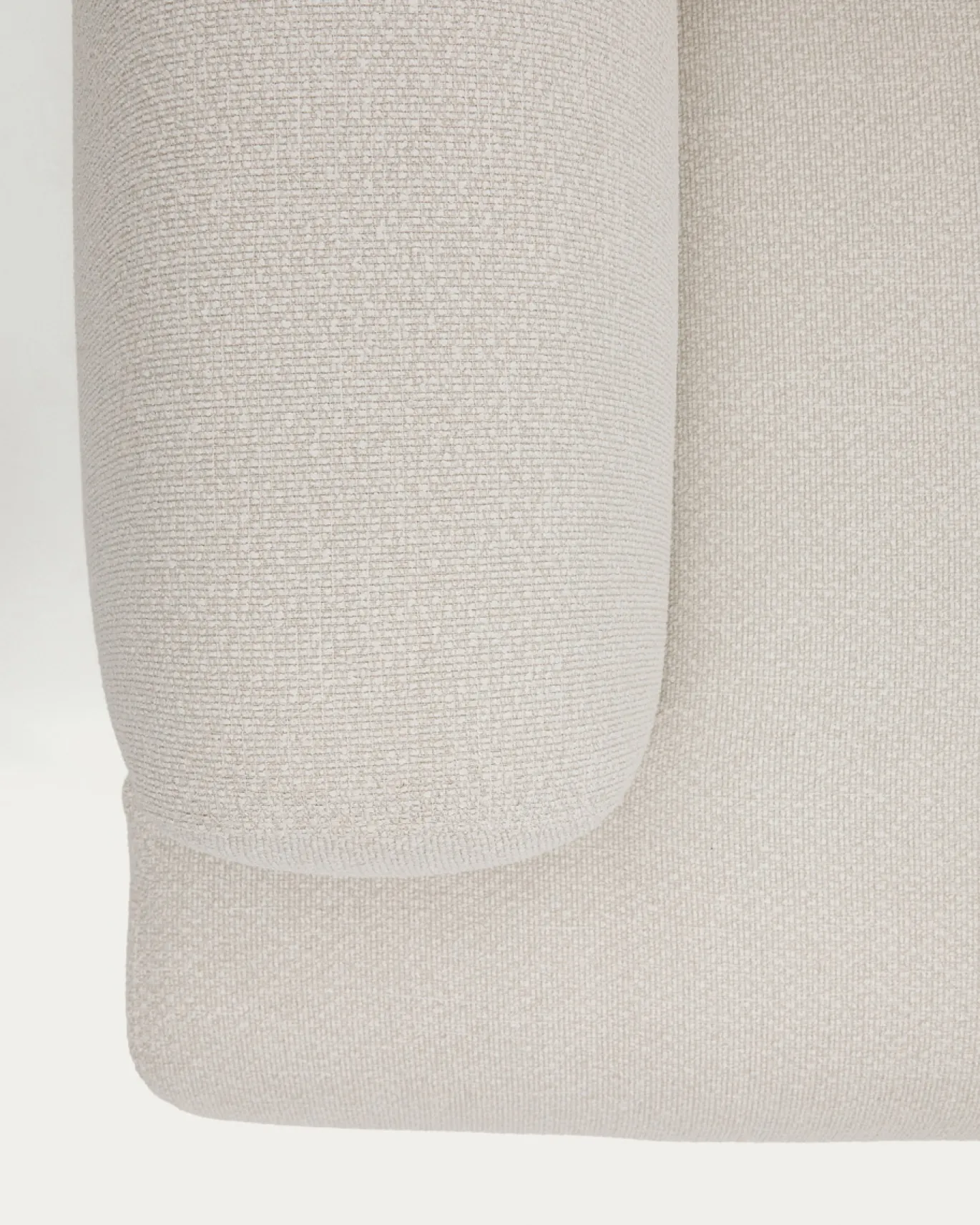 Kave Home 2-zitsbank Aurum Ecru Chenille En Matgrijs Metaal 214cm