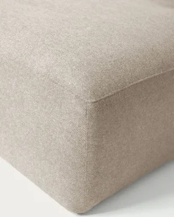 Kave Home 3-zitsbank Blok Beige Ecru Chaise Longue Rechts 300cm