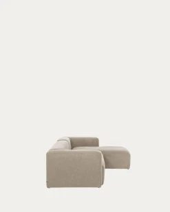 Kave Home 3-zitsbank Blok Beige Ecru Chaise Longue Rechts 300cm
