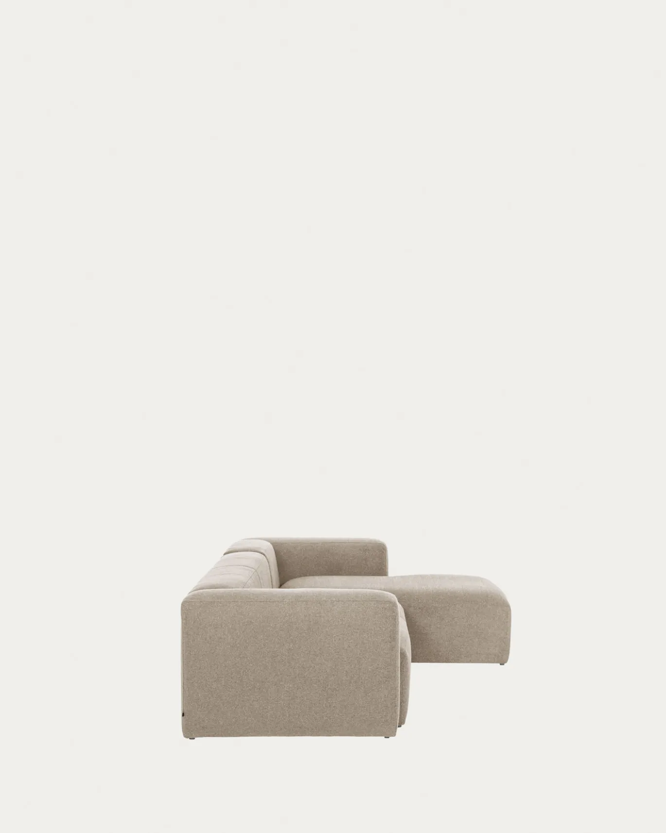 Kave Home 3-zitsbank Blok Beige Ecru Chaise Longue Rechts 300cm
