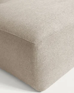 Kave Home 3-zitsbank Blok Beige Ecru Chaise Longue Links 300cm