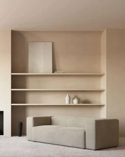 Kave Home 3-zitsbank Blok Beige Ecru 240cm