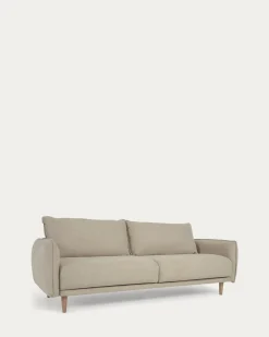 Kave Home 3-zitsbank Carlota Beige 213cm