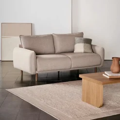 Kave Home 2-zitsbank Carlota Beige 184cm