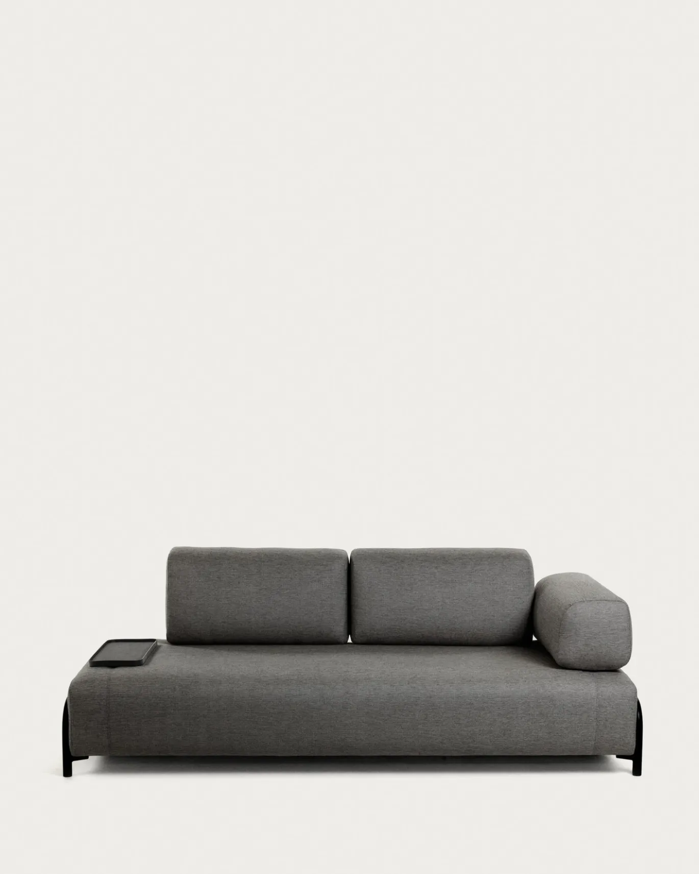 Kave Home 3-zitsbank Compo Donkergrijs Klein Dienblad 232cm