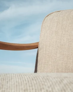 Kave Home 2-Zitsbank Elunda Massief Teakhout 149cm