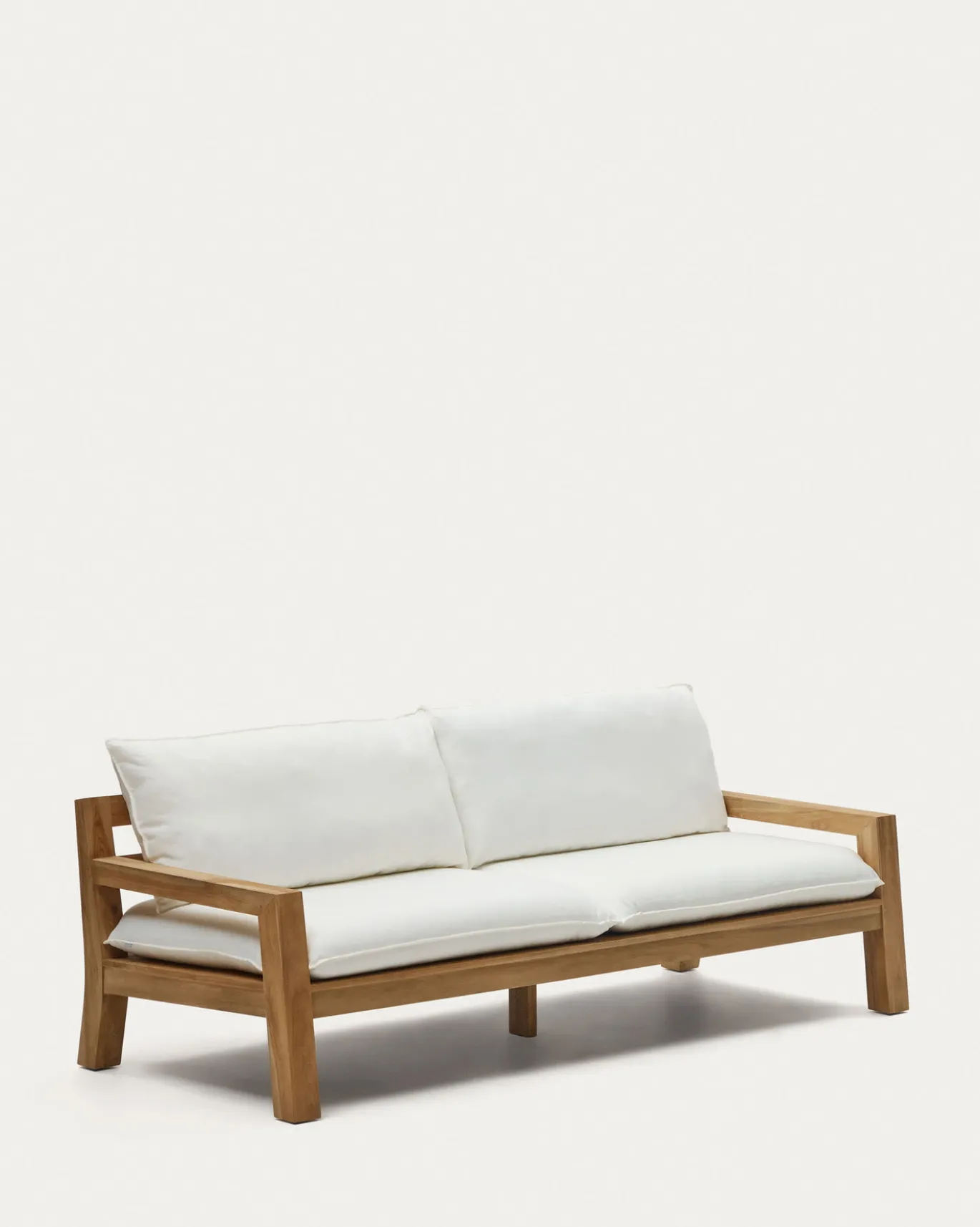 Kave Home 3-zitsbank Forcanera Massief Teakhout 211cm