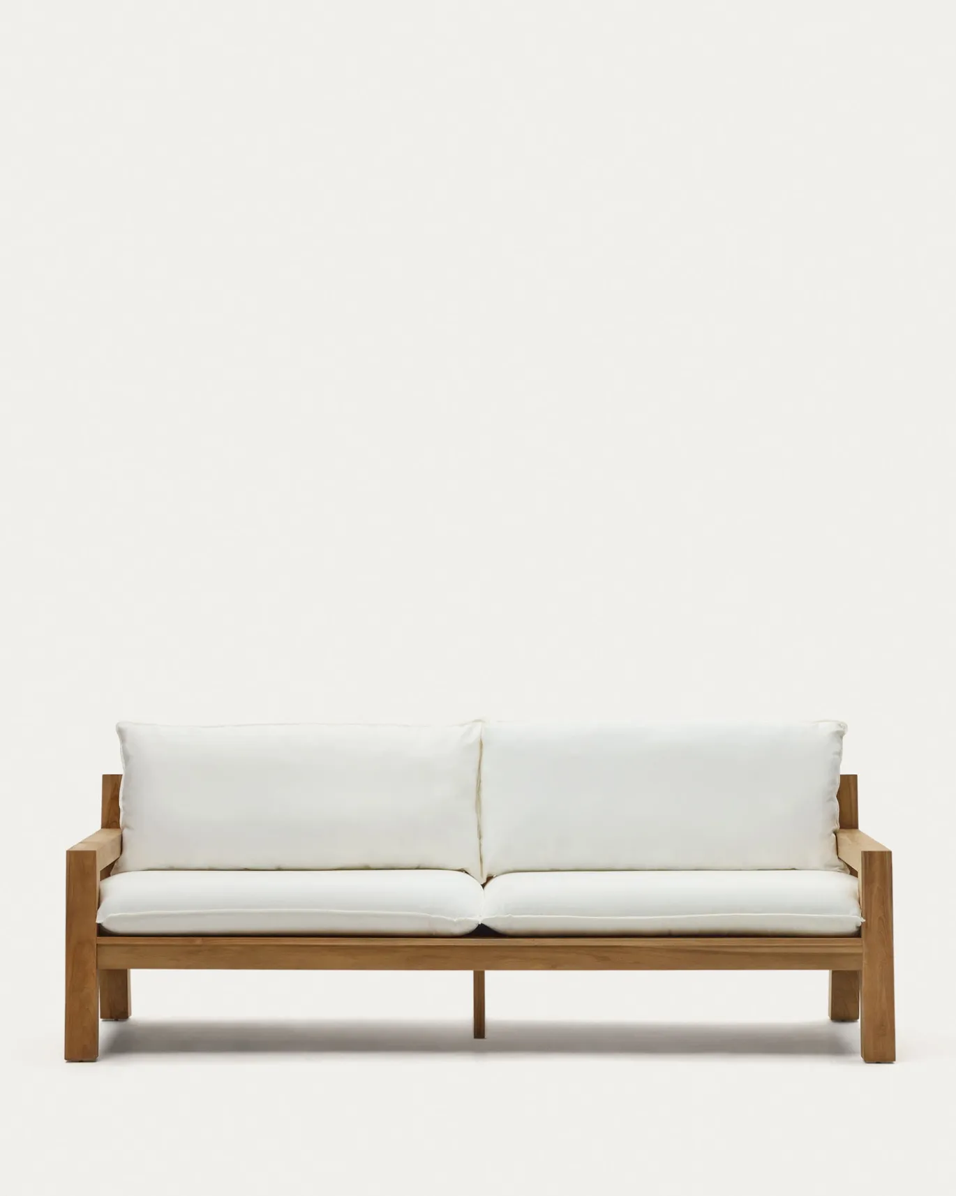 Kave Home 3-zitsbank Forcanera Massief Teakhout 211cm