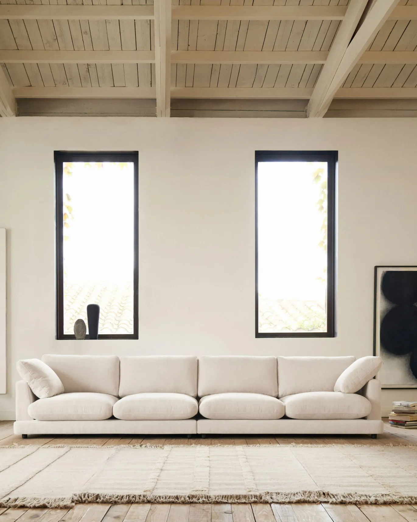 Kave Home 6-zitsbank Gala Beige 390cm