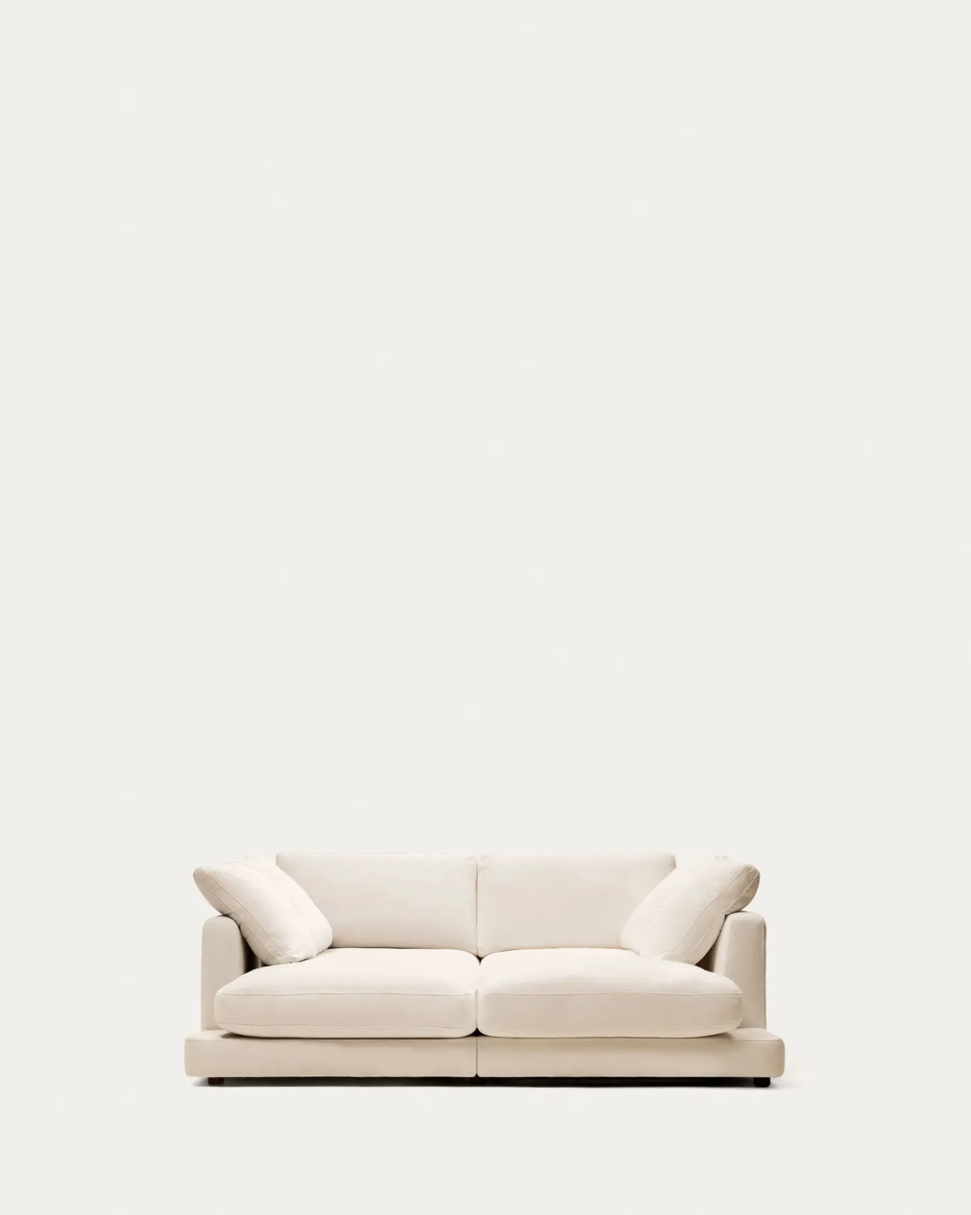 Kave Home 3-zitsbank Gala Dubbele Chaise Longue Beige 210cm