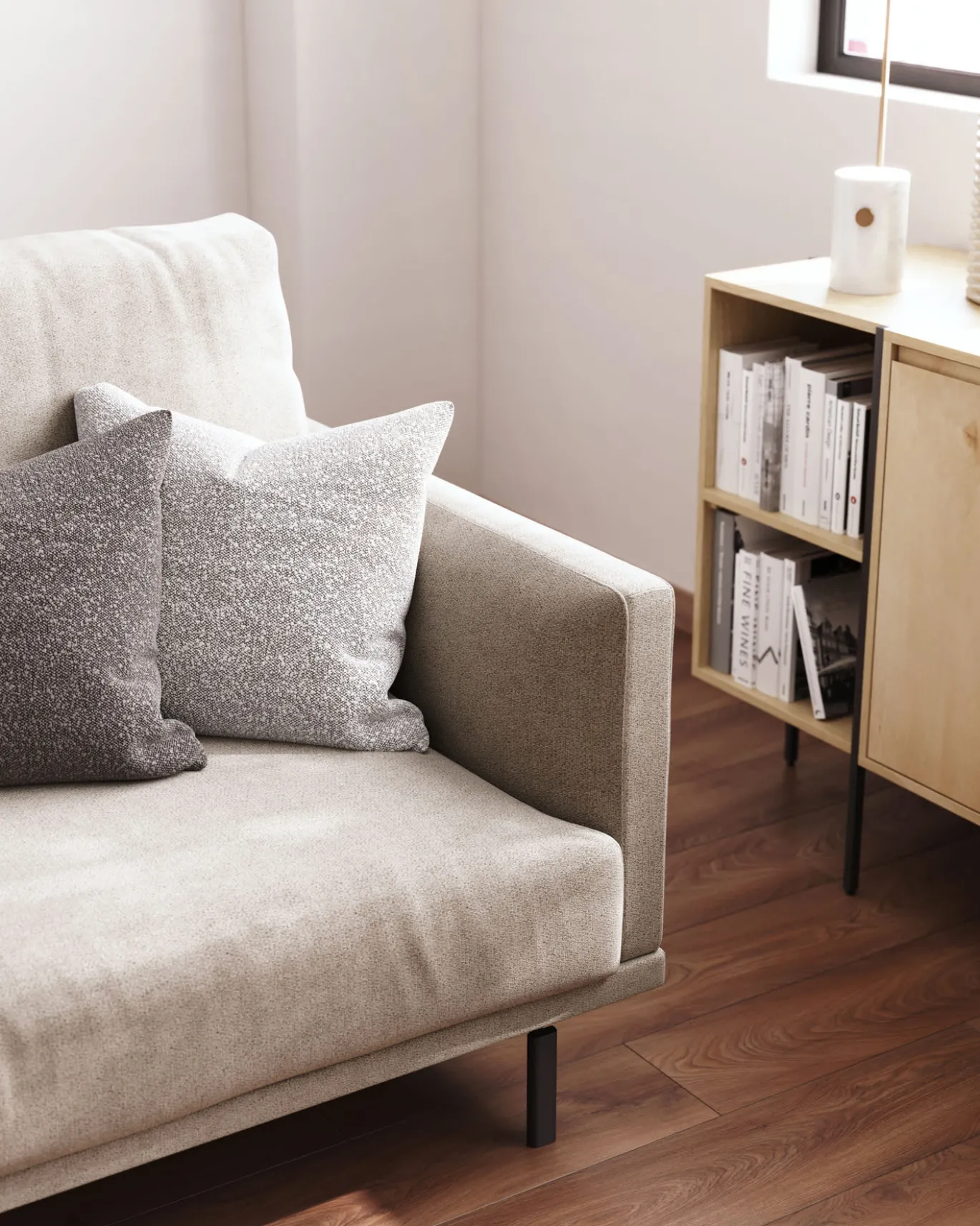 Kave Home 2-zitsbank Galene Beige 174cm