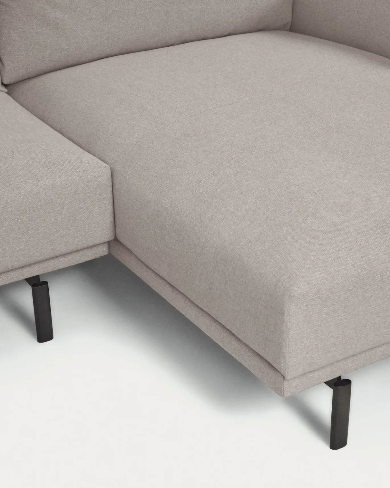 Kave Home 3-zitsbank Galene Beige Rechts Chaise Longue 254cm