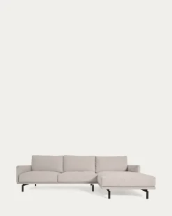 Kave Home 3-zitsbank Galene Beige Rechts Chaise Longue 254cm