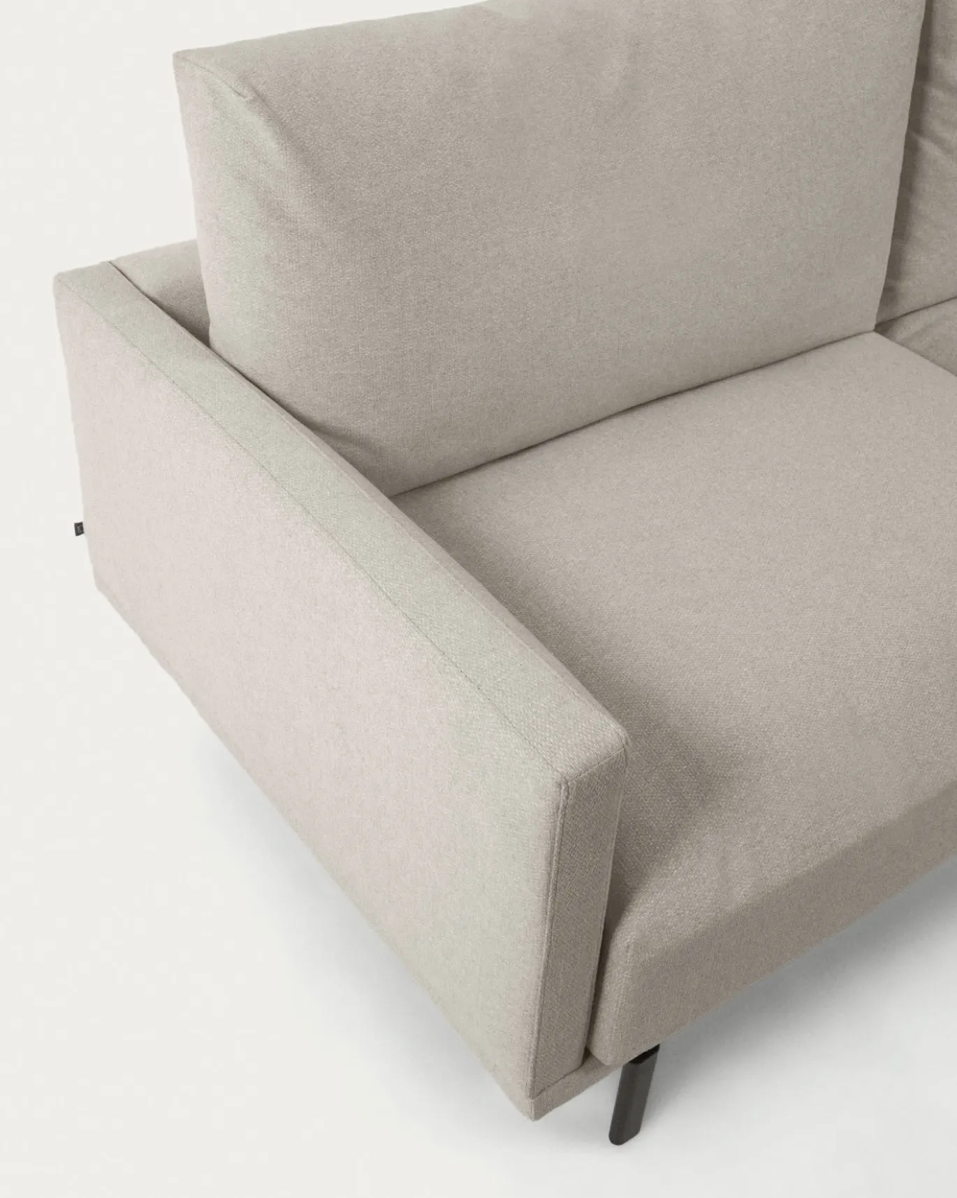 Kave Home 4-zitsbank Galene Beige Rechts Chaise Longue 314cm
