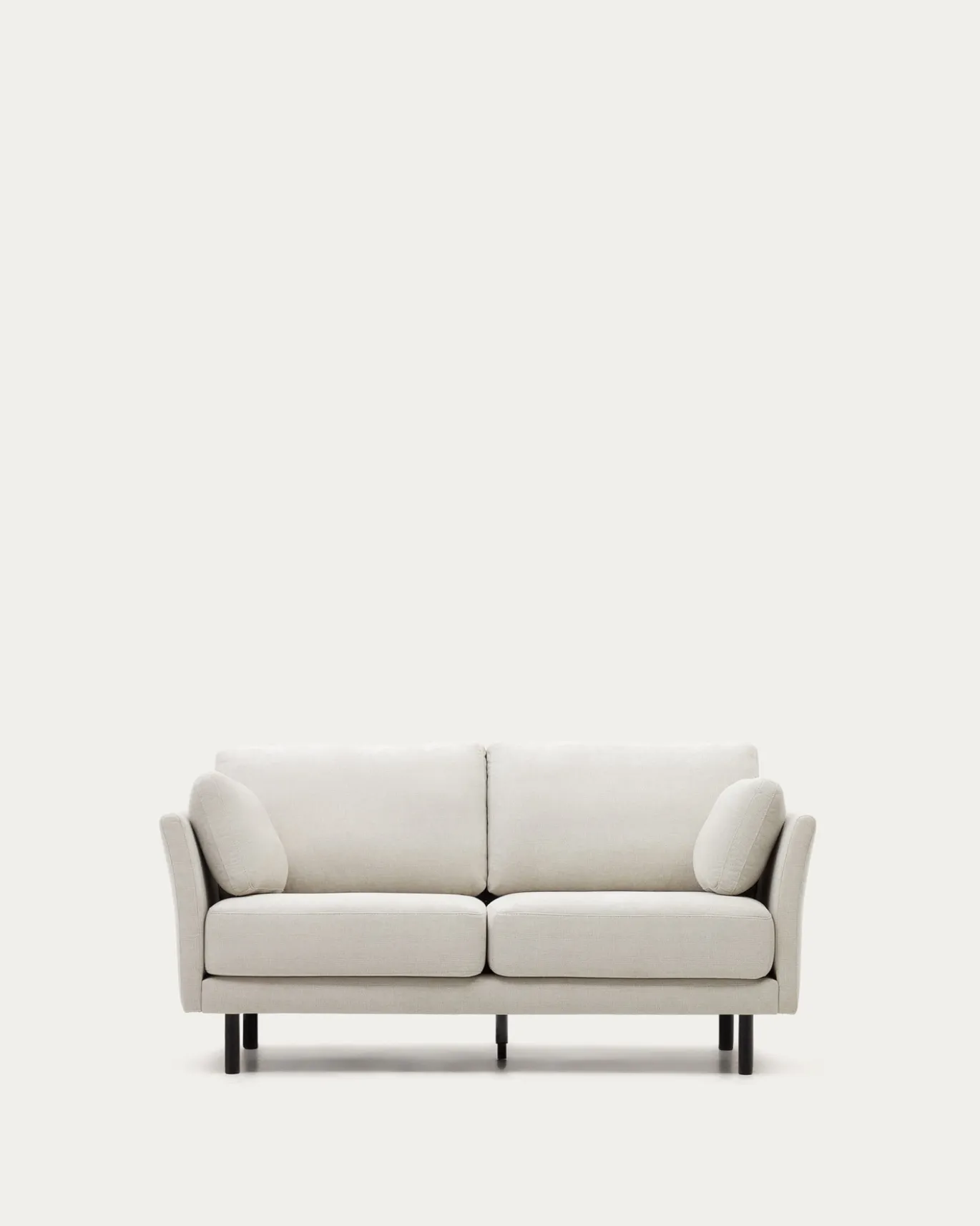 Kave Home 2-zits Bank Gilma Parel Chenille Zwart 170cm