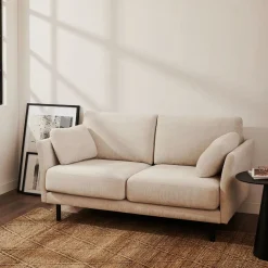 Kave Home 2-zits Bank Gilma Parel Chenille Zwart 170cm