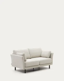 Kave Home 2-zits Bank Gilma Parel Chenille Zwart 170cm