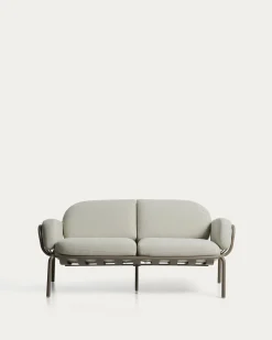 Kave Home 2-Zitsbank Joncols Outdoor Aluminium Taupe Beige