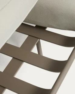 Kave Home 2-Zitsbank Joncols Outdoor Aluminium Taupe Beige