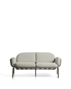 Kave Home 2-Zitsbank Joncols Outdoor Aluminium Taupe Beige