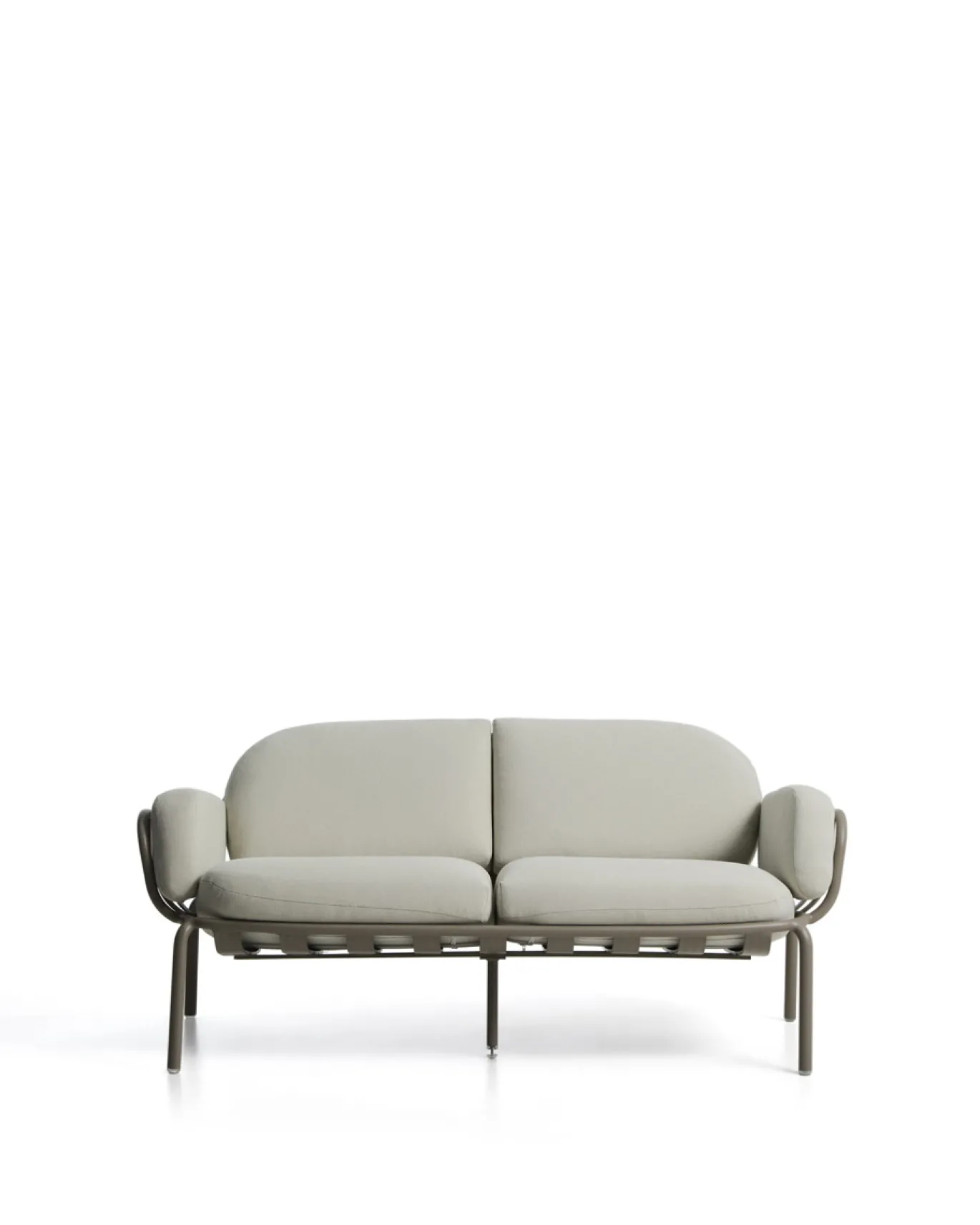 Kave Home 2-Zitsbank Joncols Outdoor Aluminium Taupe Beige