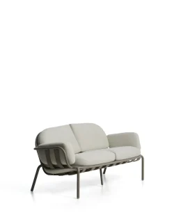 Kave Home 2-Zitsbank Joncols Outdoor Aluminium Taupe Beige