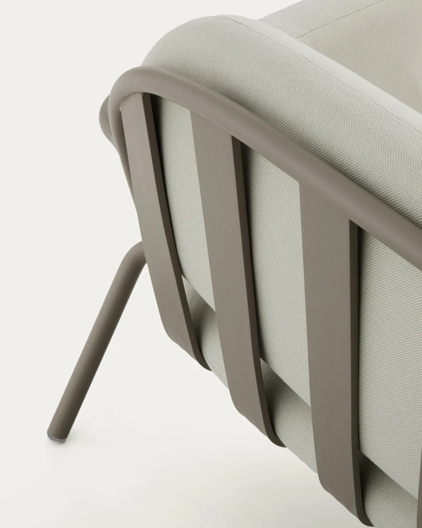 Kave Home 2-Zitsbank Joncols Outdoor Aluminium Taupe Beige