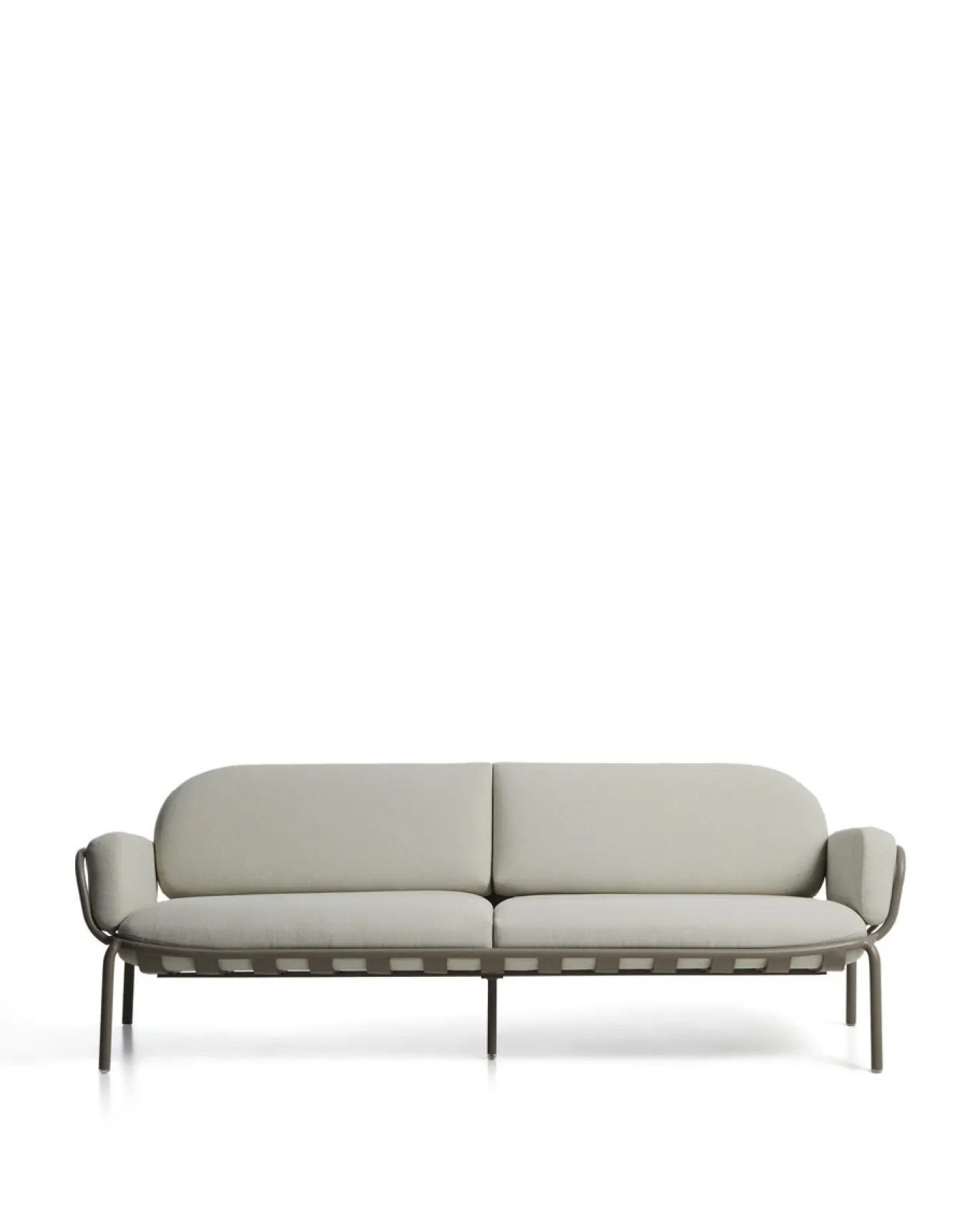 Kave Home 3-Zitsbank Joncols Outdoor Aluminium Taupe Beige