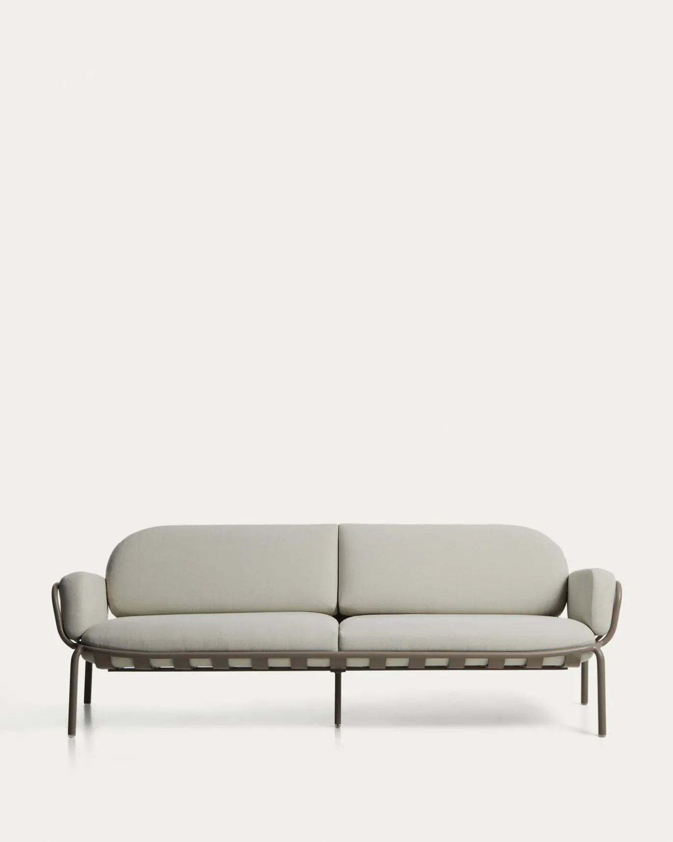 Kave Home 3-Zitsbank Joncols Outdoor Aluminium Taupe Beige