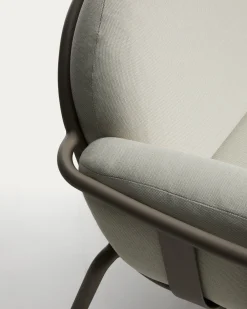Kave Home 3-Zitsbank Joncols Outdoor Aluminium Taupe Beige
