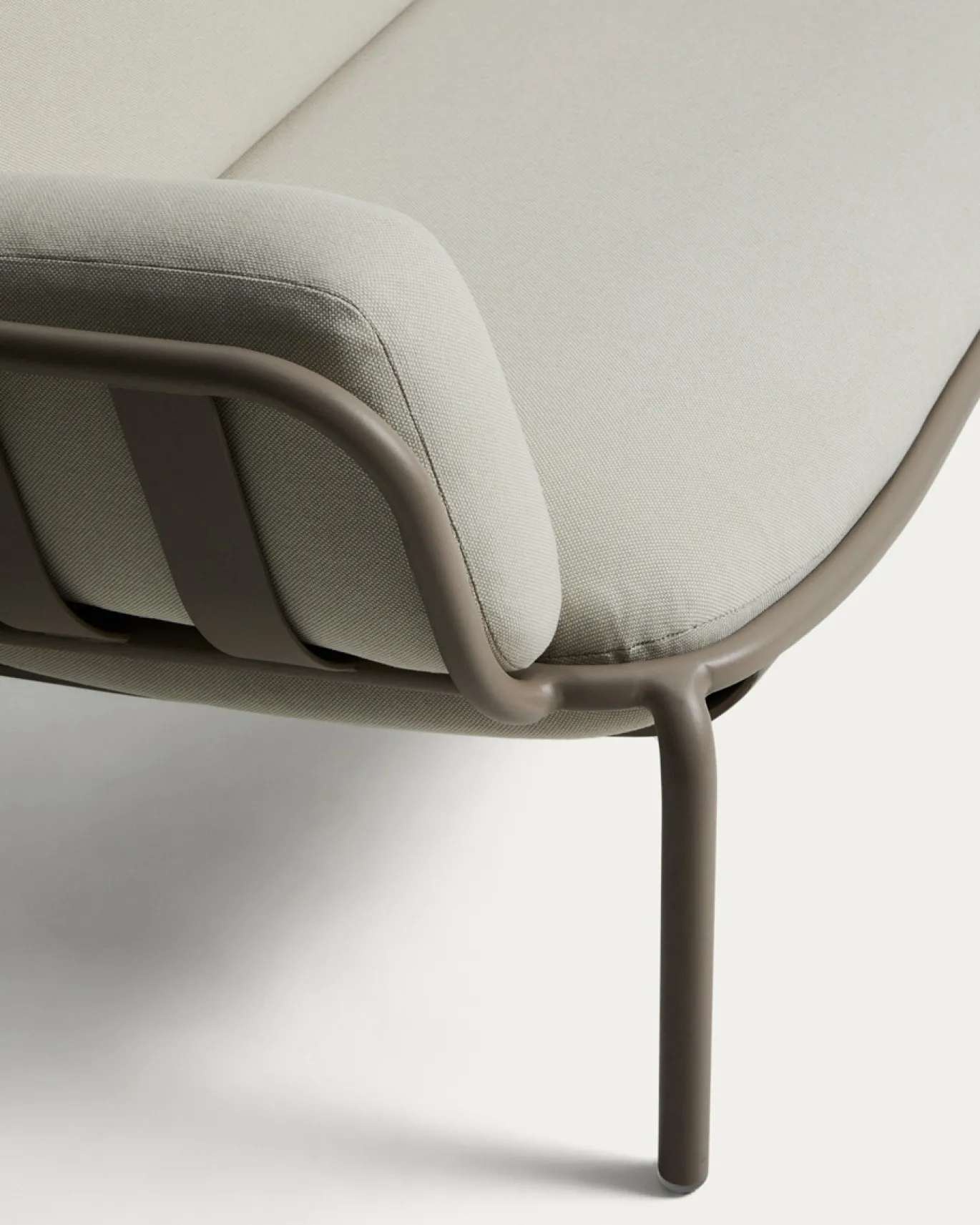 Kave Home 3-Zitsbank Joncols Outdoor Aluminium Taupe Beige