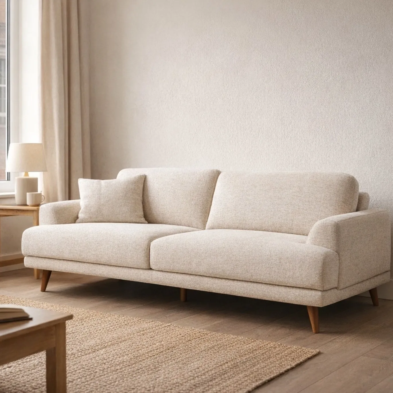 Kave Home 3-Zitsbank Karin Chenille Beige