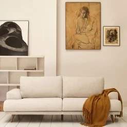 Kave Home 3-zitsbank Karin Wit Massief Beukenhout 231cm