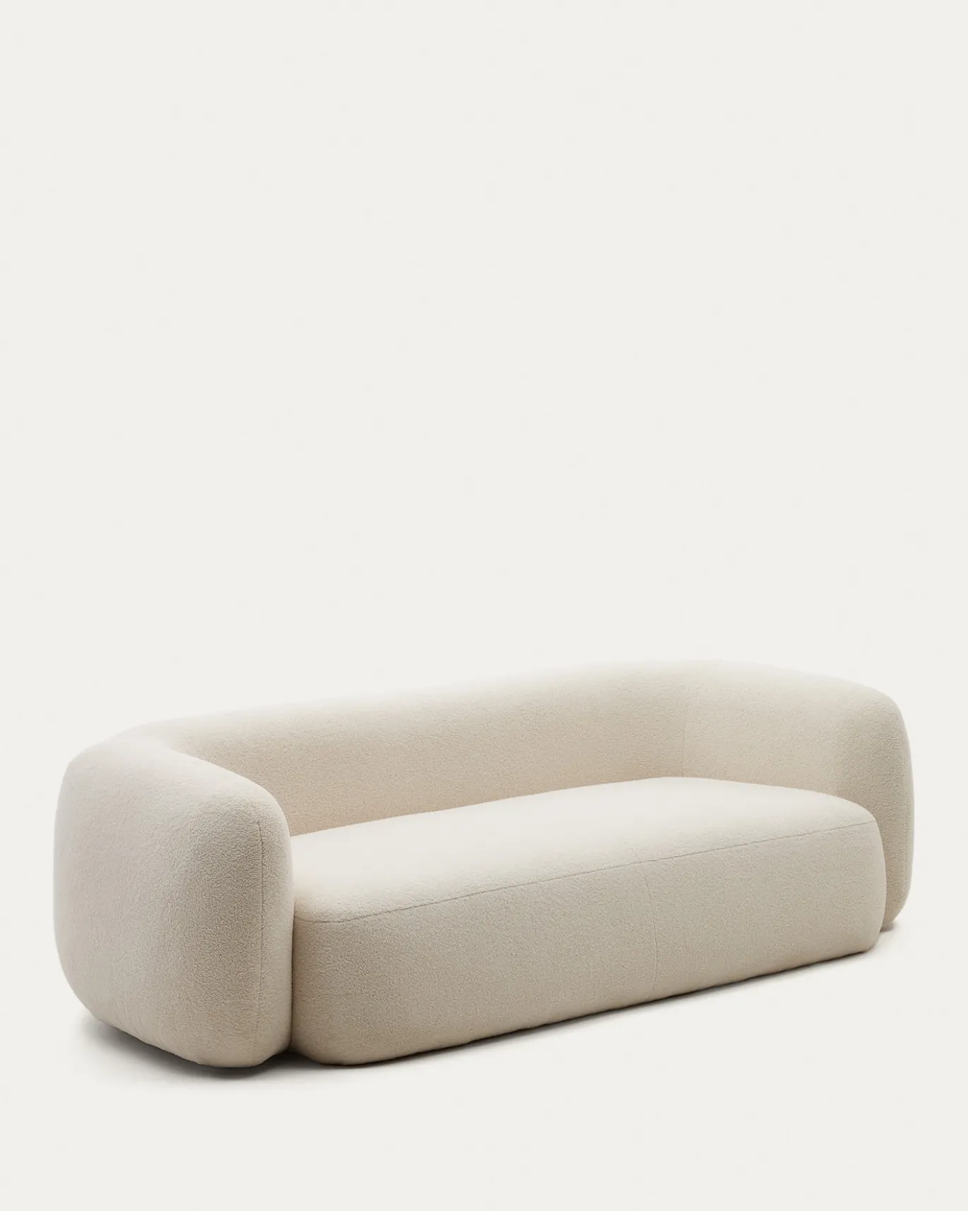 Kave Home 3-zitsbank Martina Gebroken Wit Bouclé 246cm