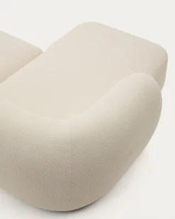 Kave Home 2-Zitsbank Martina Modulair met Chaise Longue Links Ecru 230cm